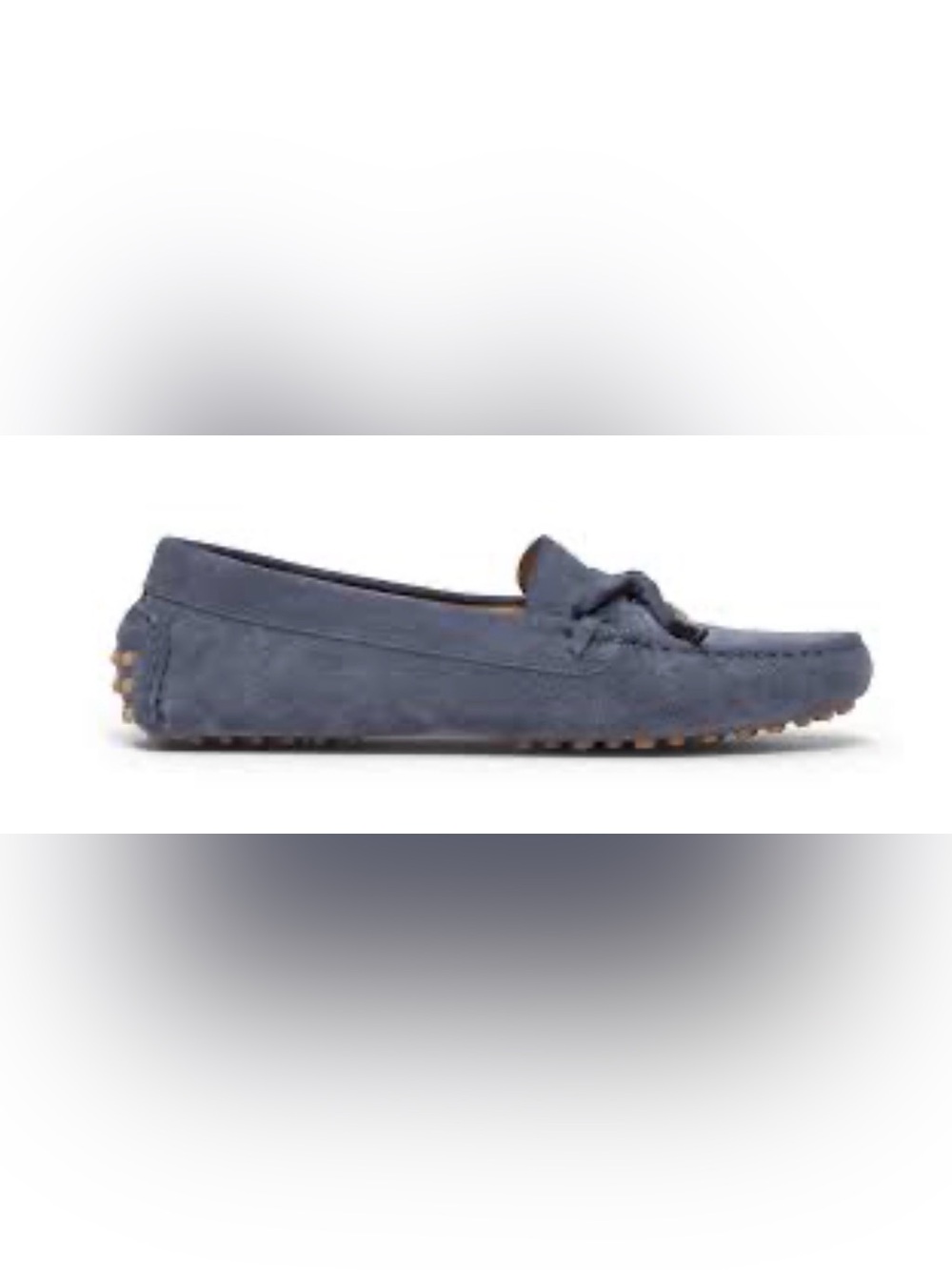 M Gemi Felize Fiocco Classic Women's Driving Moccasins - Dusty Blue (Peony Sued)
